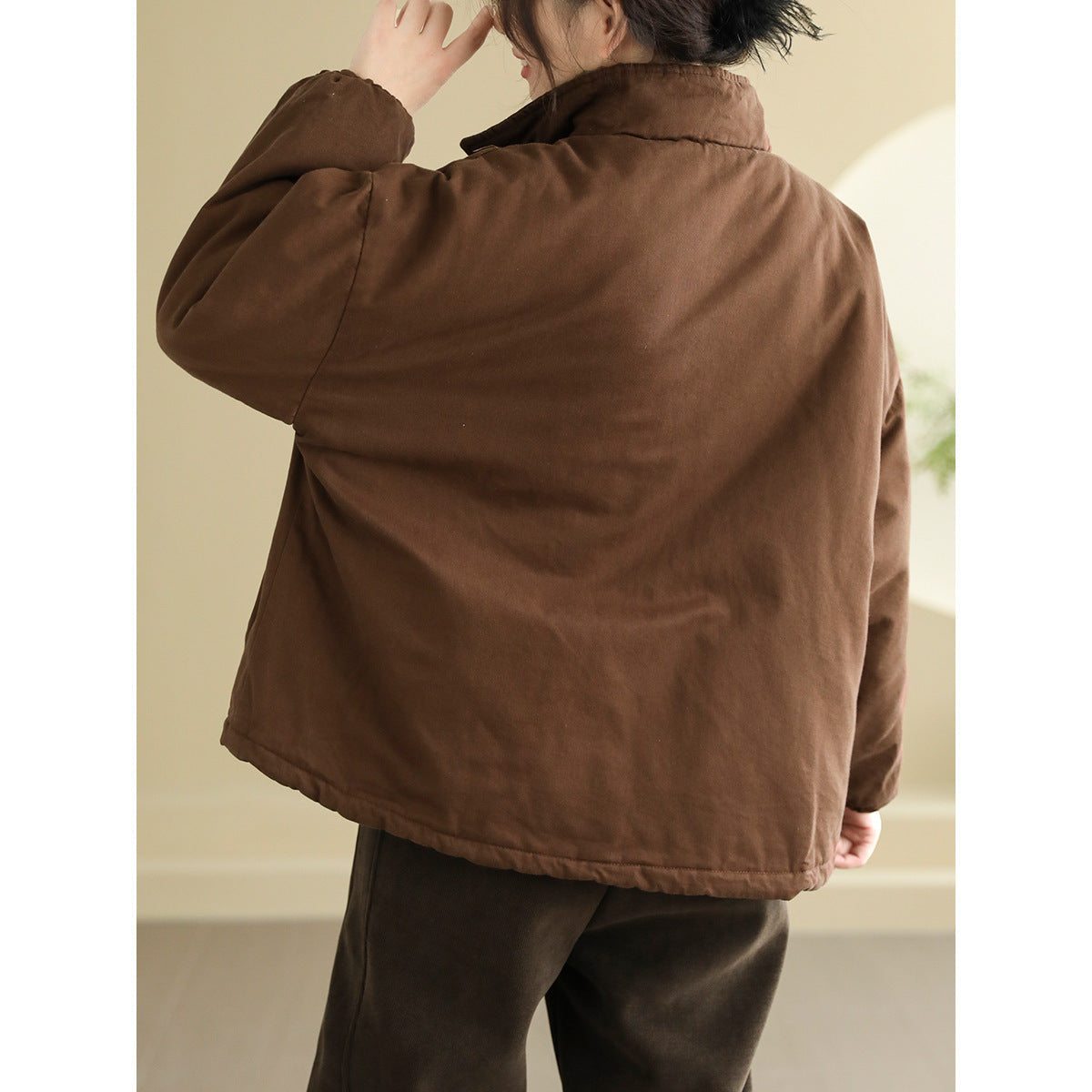 Women’s Thickening Plus Size-pocket Loose And Warm Cotton-padded Jacket