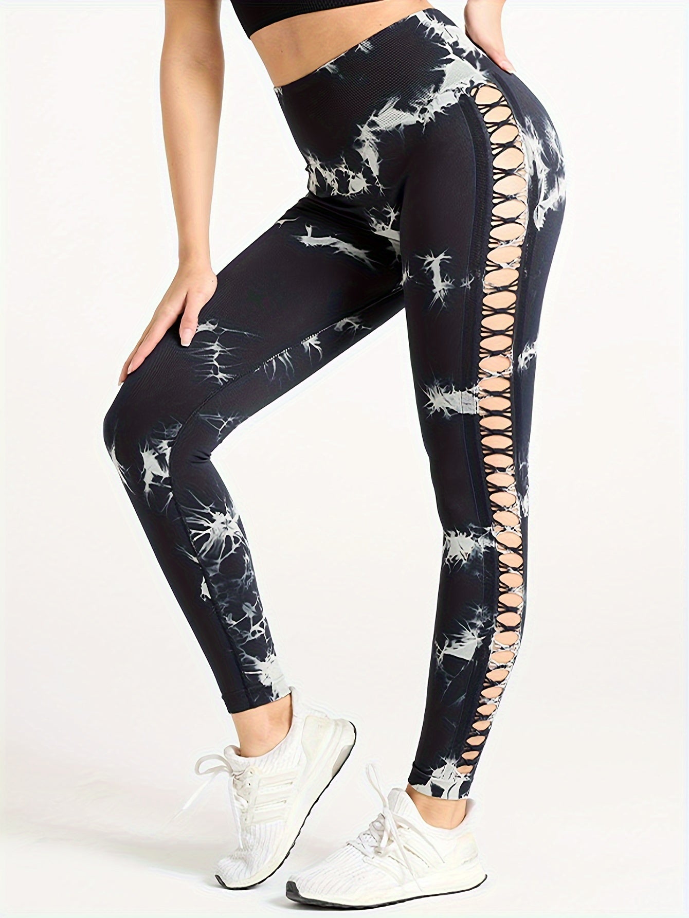 Juicy Peach Butt Lift Yoga Pants Womens Tie Dye Leggings - 5