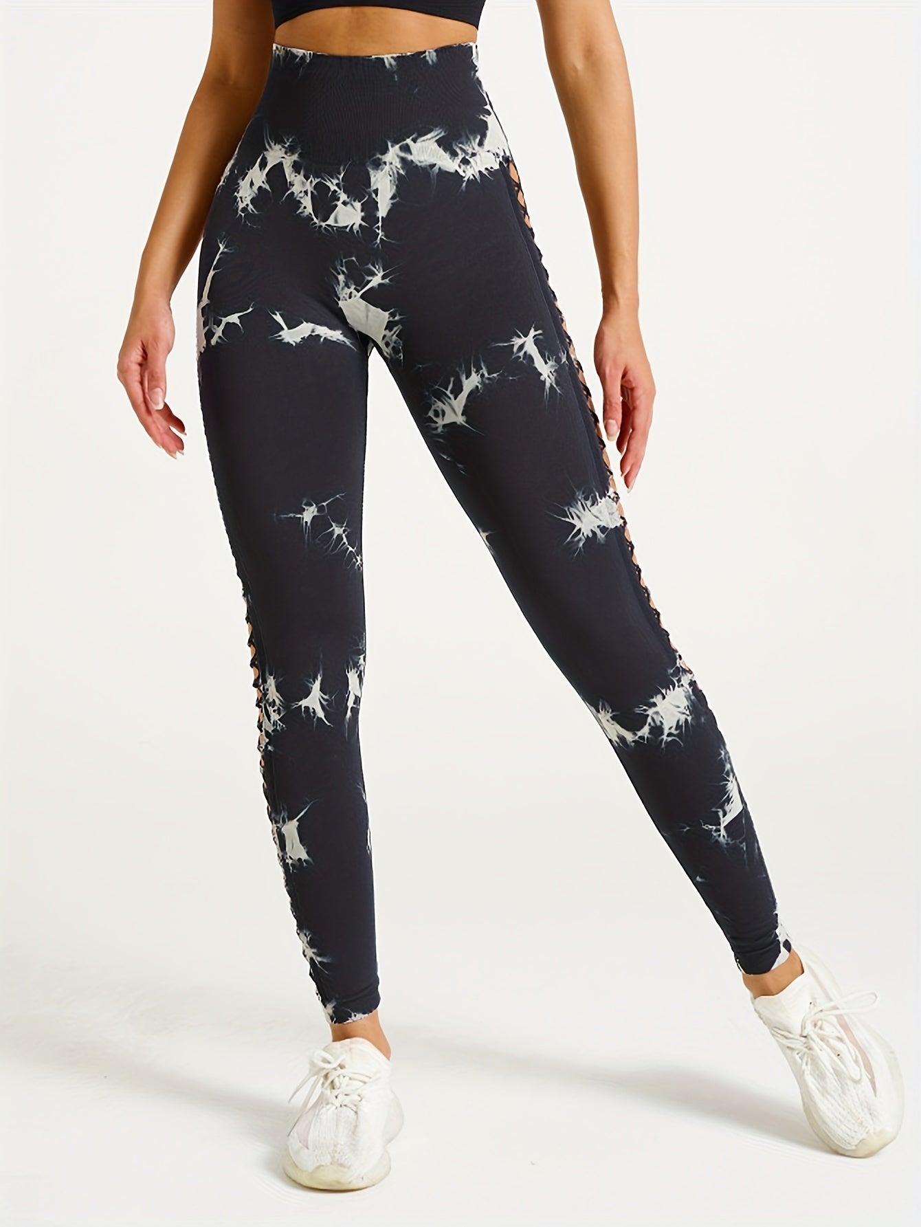 Juicy Peach Butt Lift Yoga Pants Womens Tie Dye Leggings - 5