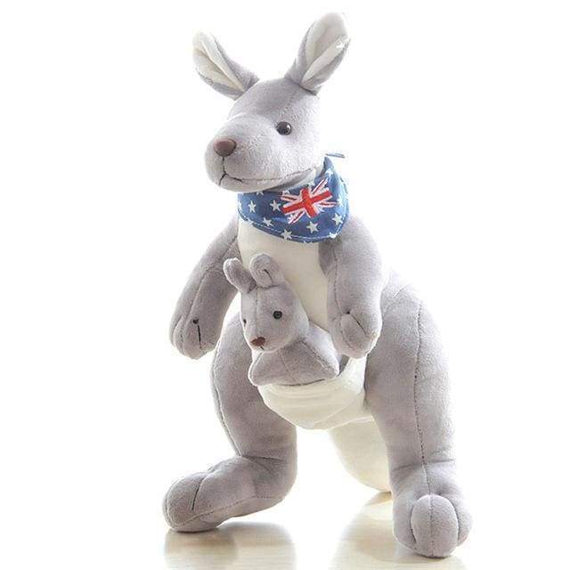 Kangaroo plush toys - Grey / 32cm