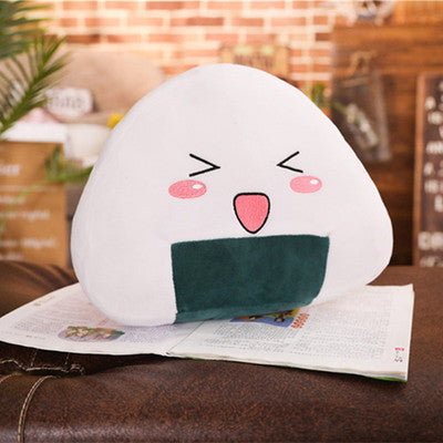 Cartoon Anime Rice Ball Plush Toy Plush Doll Large Sleeping Pillow Ragdoll Doll Children’s Day Gift - Triangular eyes