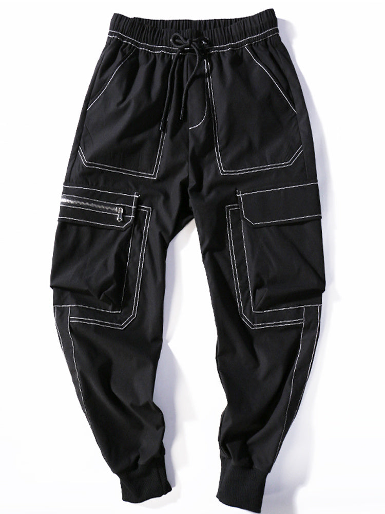 New Youth Men’s Casual Pants Korean Version - Black / M