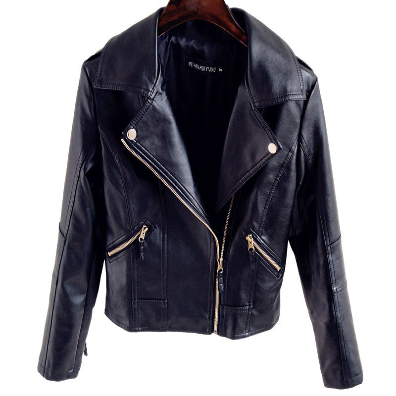 Women’s Leather Coat Women’s Short Korean Style