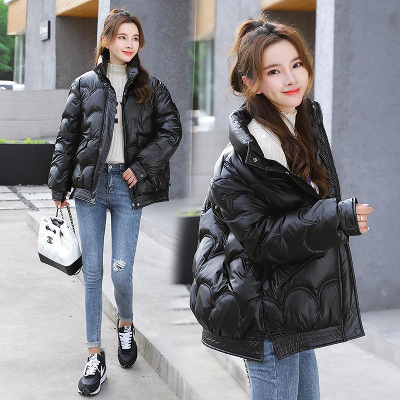Women’s Cotton-padded Coat Korean Style Quilted Jacket Stand Collar Cotton-padded Jacket