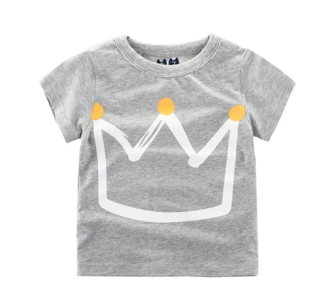 Children’s Wear Summer New Korean Children’s Boys Cotton T-shirt Men’s Treasure In Children’s Short Sleeves - 3style