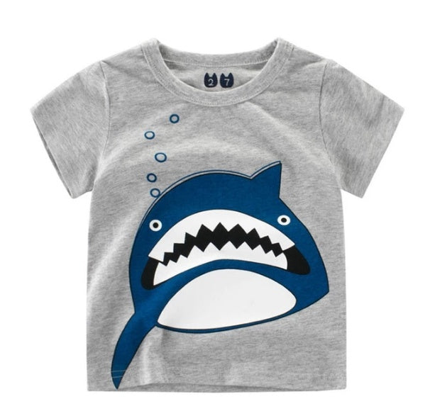 Children’s Wear Summer New Korean Children’s Boys Cotton T-shirt Men’s Treasure In Children’s Short Sleeves - 5style