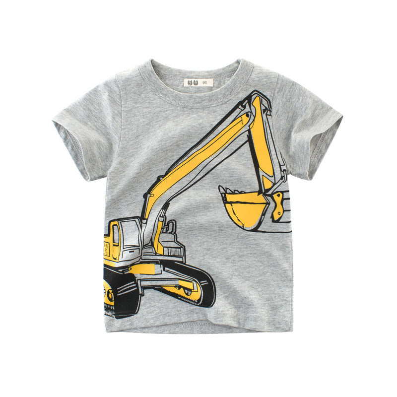 Children’’s Wear Summer New Boys T-shirt Short Sleeve Korean Children’’s Clothing Baby Clothing A Ready-to-be Factory