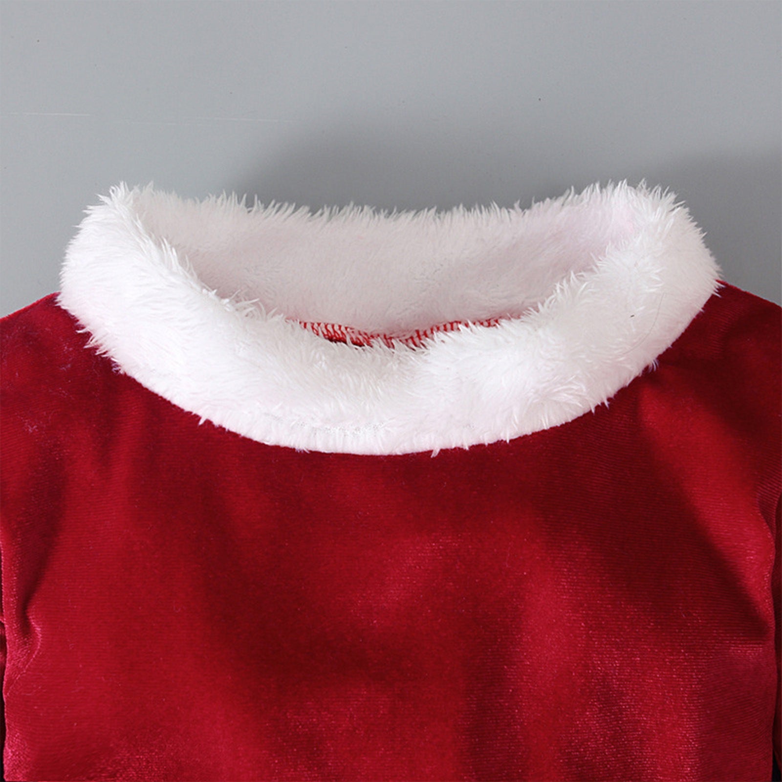 Winter Christmas Long-sleeved Shirt Bell Bottoms Hat Three-piece Children’s Clothing