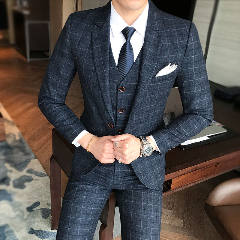 Korean version of the slim youth suit