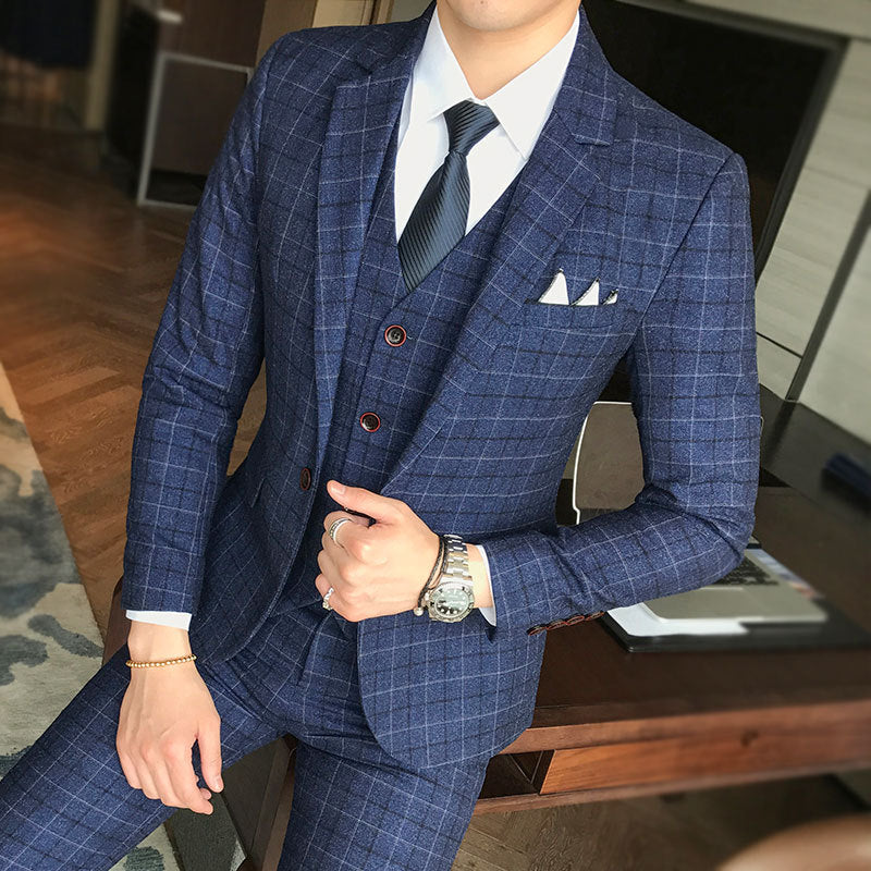 Korean version of the slim youth suit