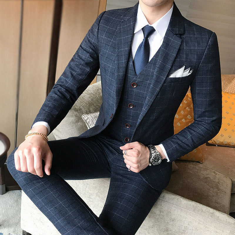 Korean version of the slim youth suit