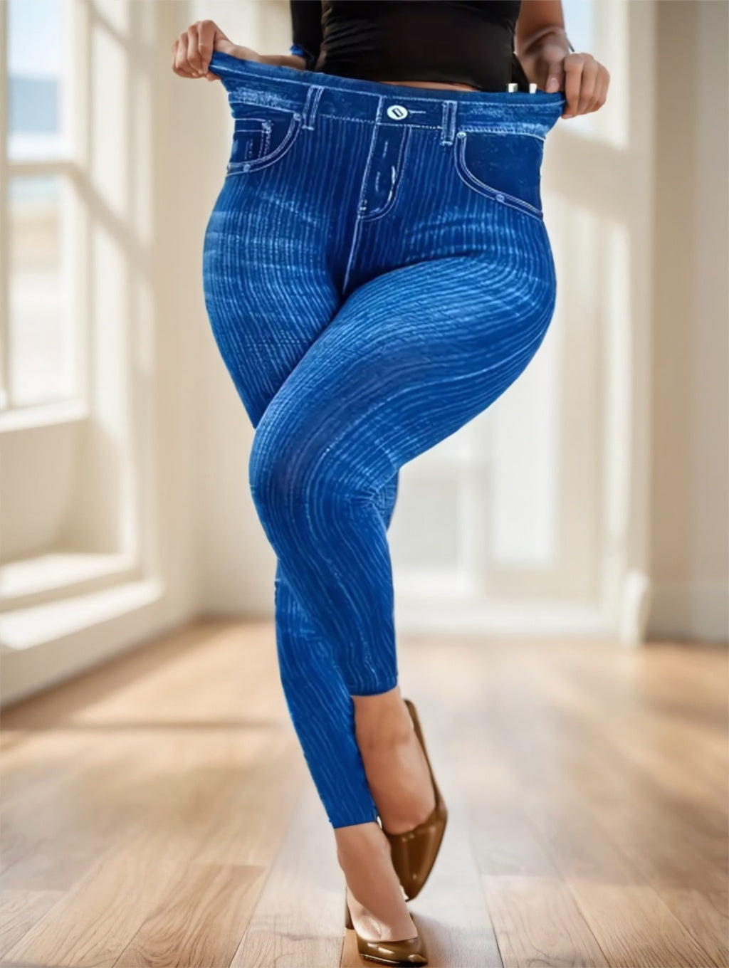 Ladies’ Solid-colored Jeans - 4