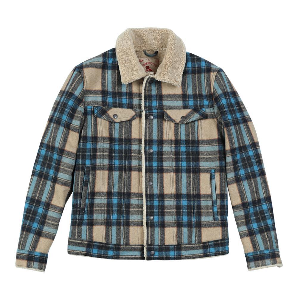 Lamb velvet coat - Blue grid / XXL