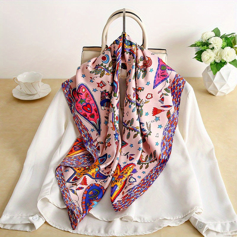 Large Kerchief Women’s Spring And Autumn Fashion Printing - JXB61101 / 90x90cm