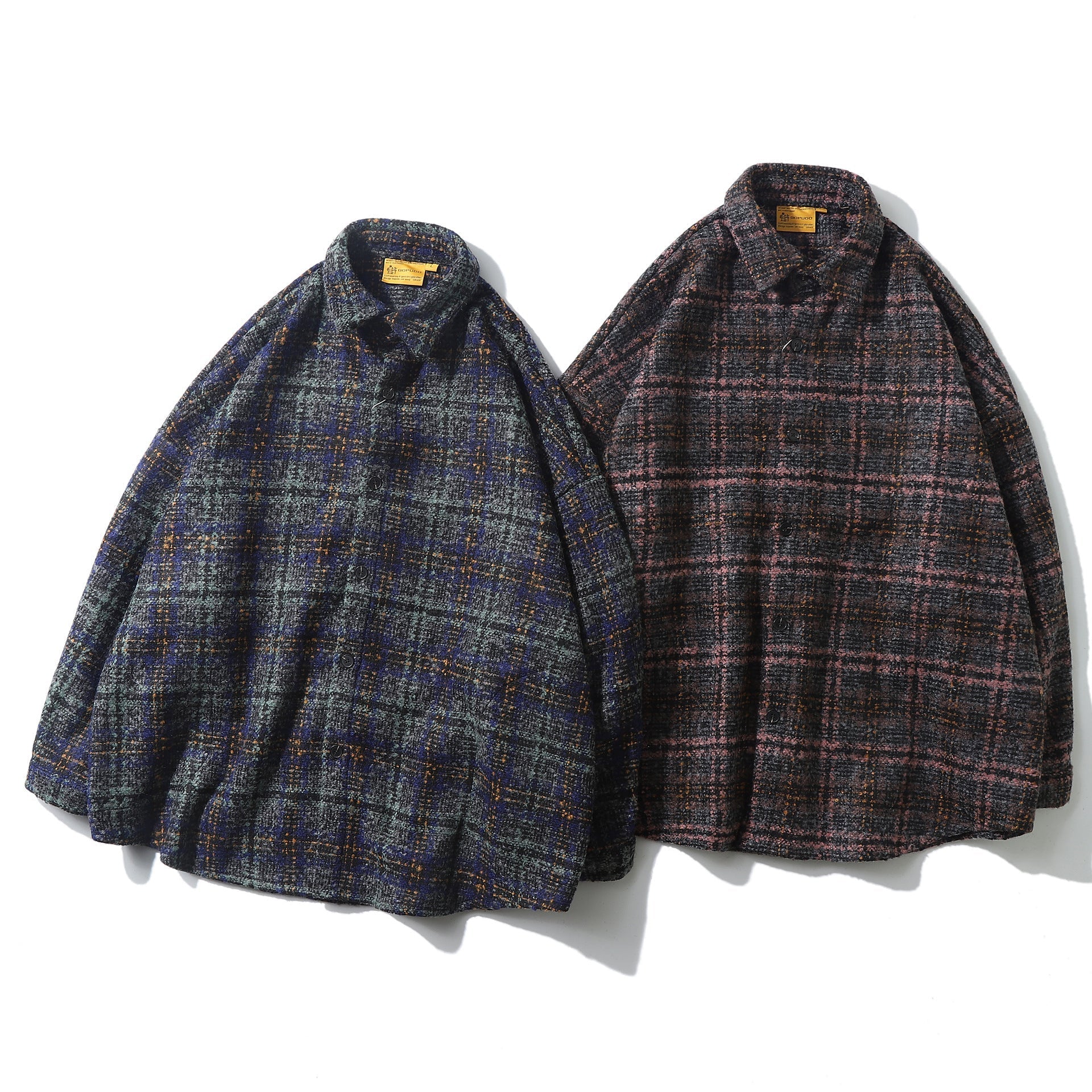 Men’s And Women’s Loose Couple Thick Woolen Shirt