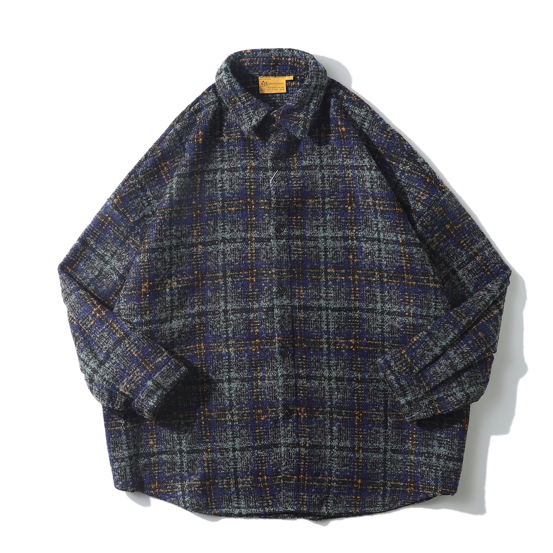 Men’s And Women’s Loose Couple Thick Woolen Shirt - Green / M