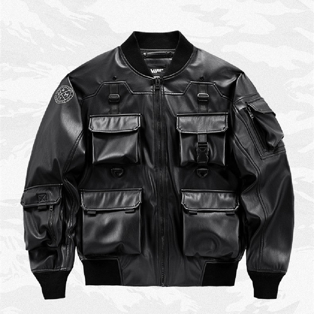Leather Men’s Functional Work Coat
