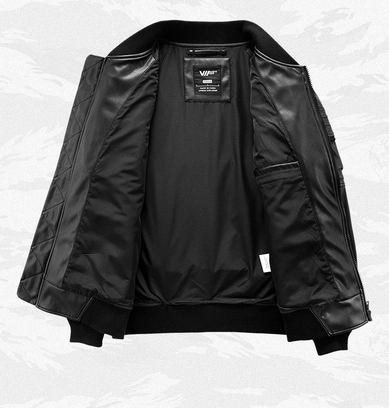 Leather Men’s Functional Work Coat