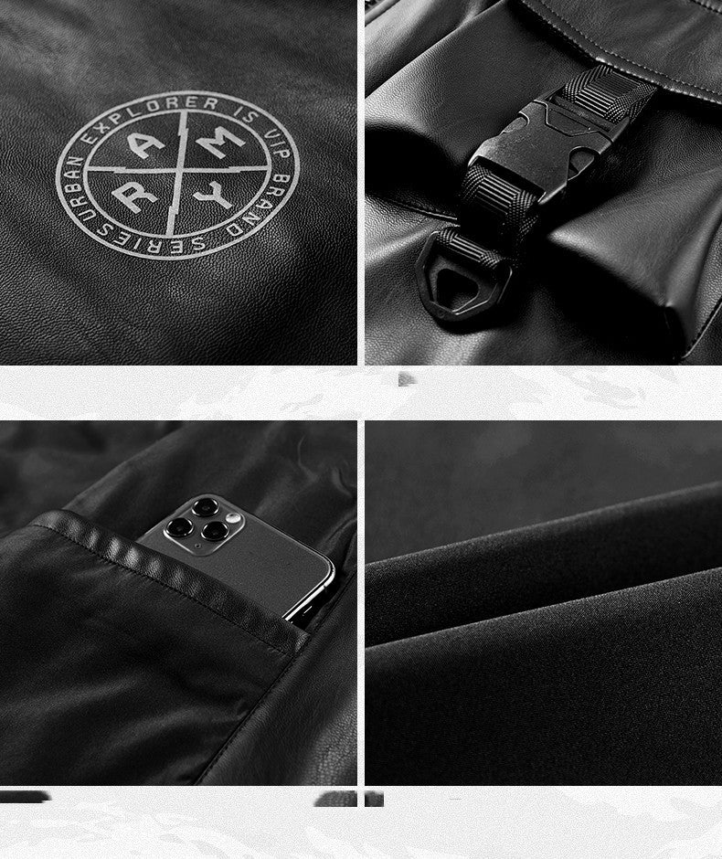 Leather Men’s Functional Work Coat