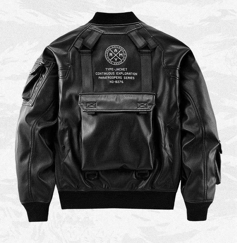 Leather Men’s Functional Work Coat