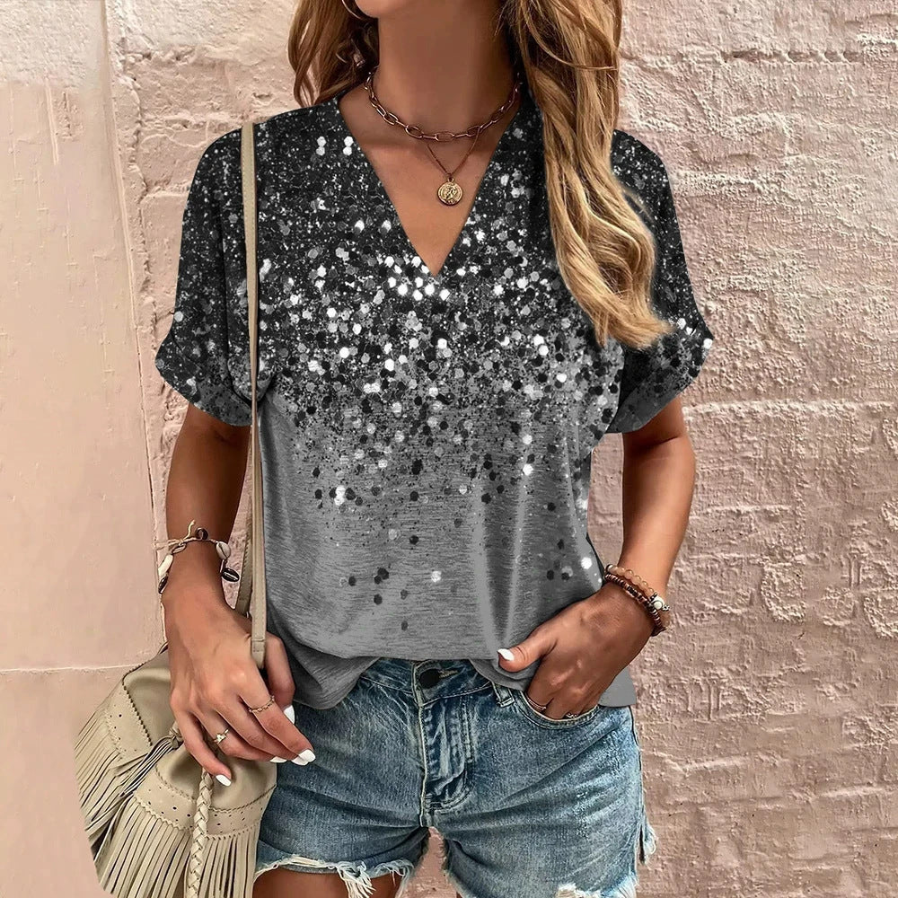 Summer Fashion Leopard Print Casual T-shirt - 5ZMPI / XS