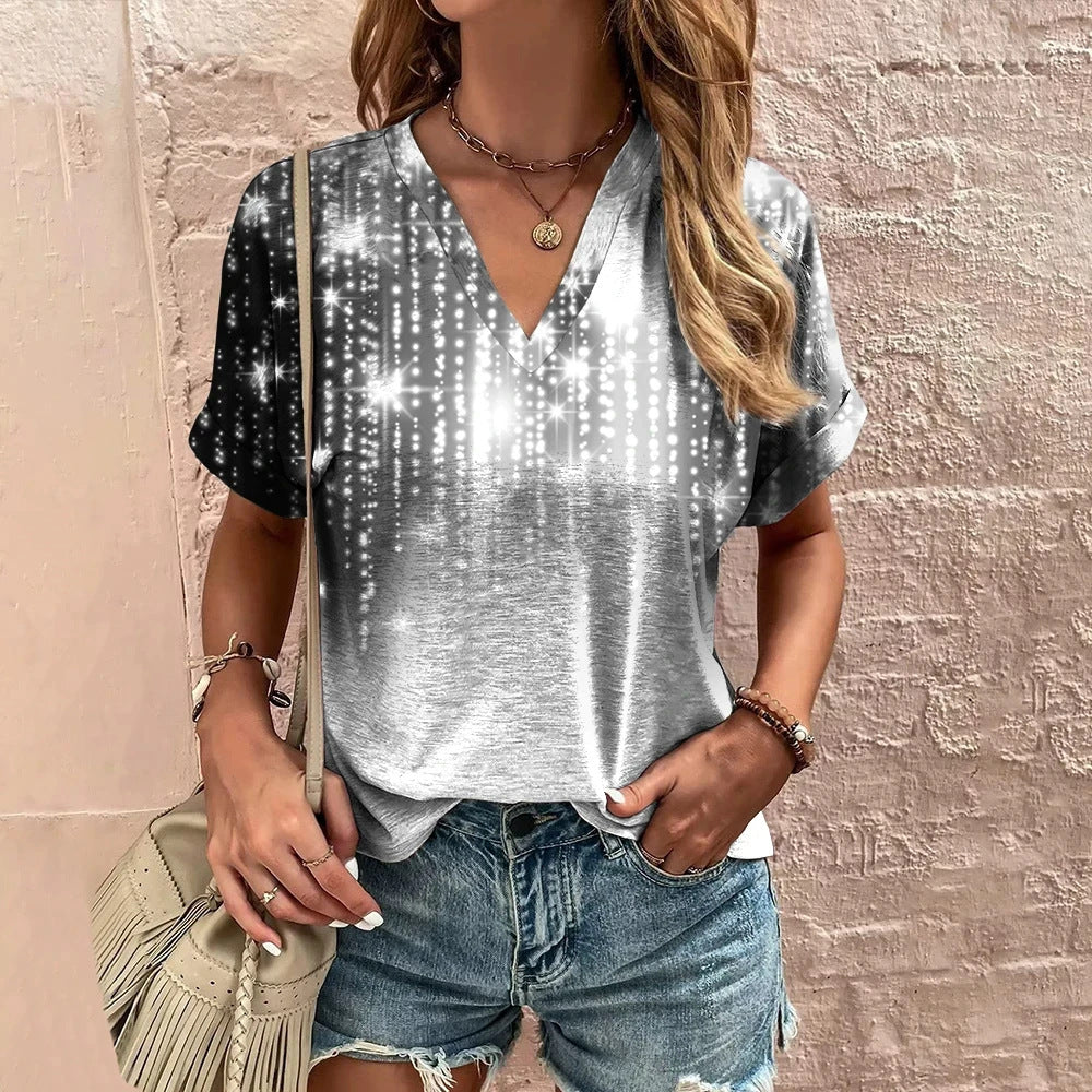 Summer Fashion Leopard Print Casual T-shirt - 5ZMPK / XS