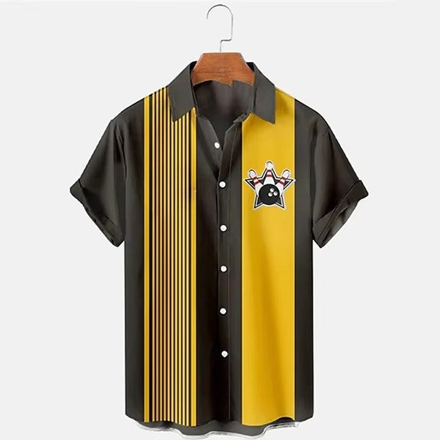 Men’s Shirt Bowling 3d Digital Printing - A11SM227MF / S