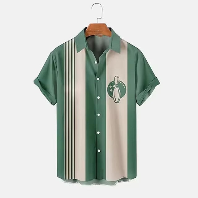 Men’s Shirt Bowling 3d Digital Printing - A11SM227MG / S