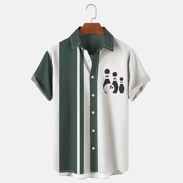 Men’s Shirt Bowling 3d Digital Printing - A11SM227MH / S