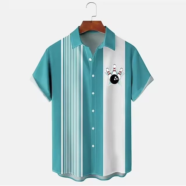 Men’s Shirt Bowling 3d Digital Printing - A11SM227MJ / S