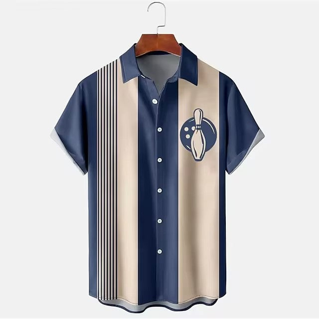 Men’s Shirt Bowling 3d Digital Printing - A11SM227MK / S