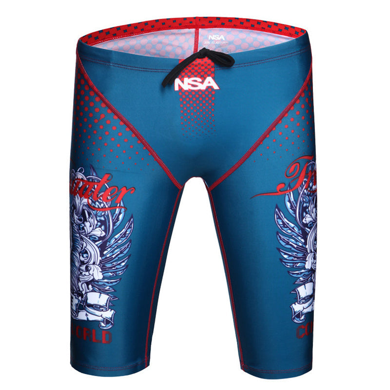 Seamless Stitching Digital Printing Swimming Trunks Men - Printing / L