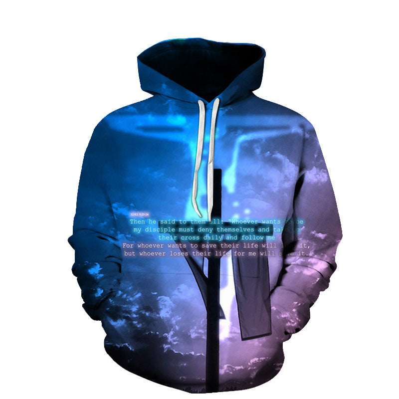Couple Hoodie 3D Digital Printing Hoodie Men’S And Women’S Sports And Leisure Baseball Uniform