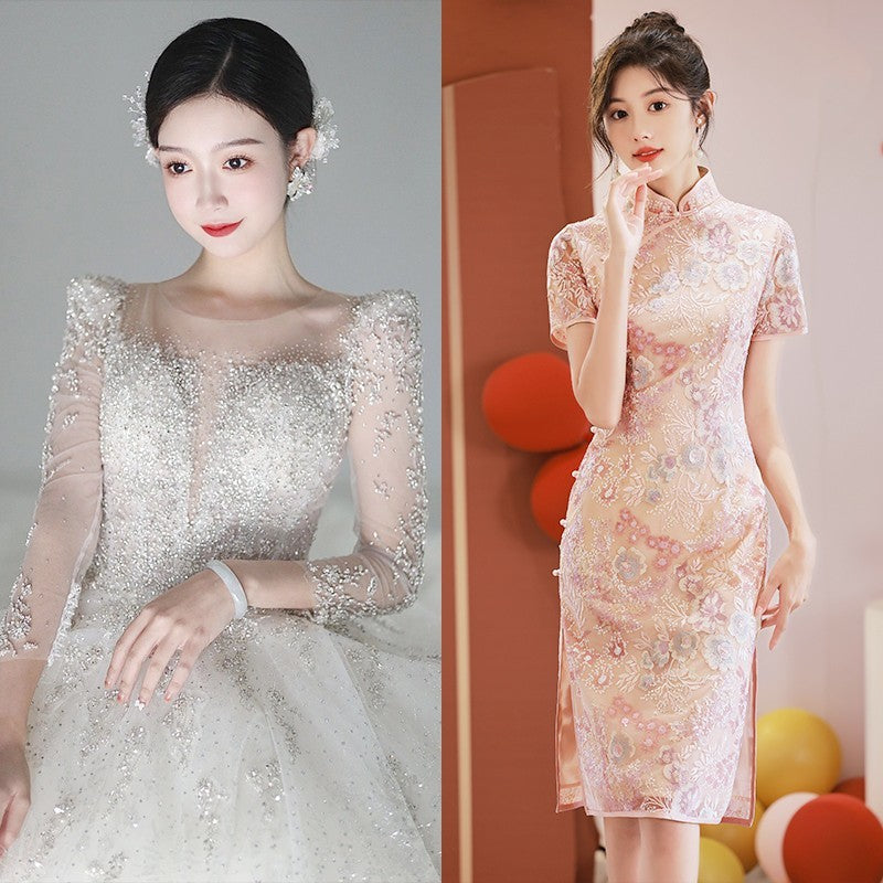 Light Luxury Premium Dress Main Yarn Luxury - C / S