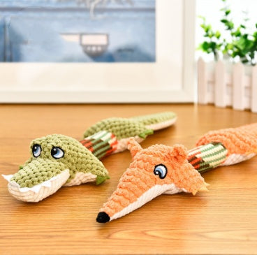 Voice toys plush chew dog toys - Crocodile