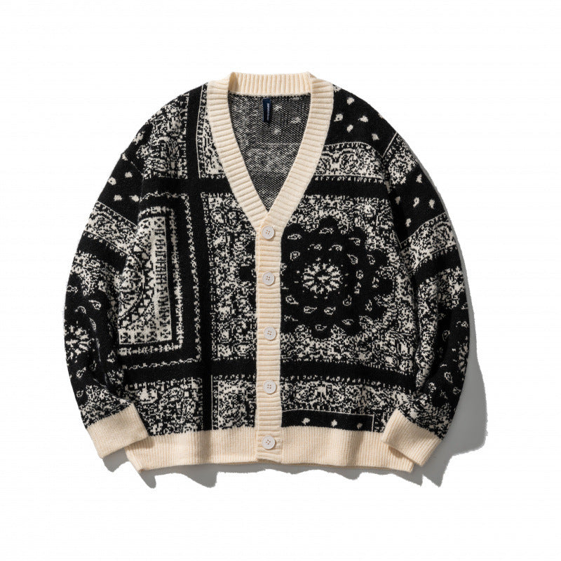 Loose Korean Style Lazy Style Sweater Coat - Black / M