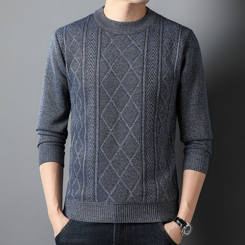 Loose Thickening Keep Warm Sweater Male - Light Gray / M