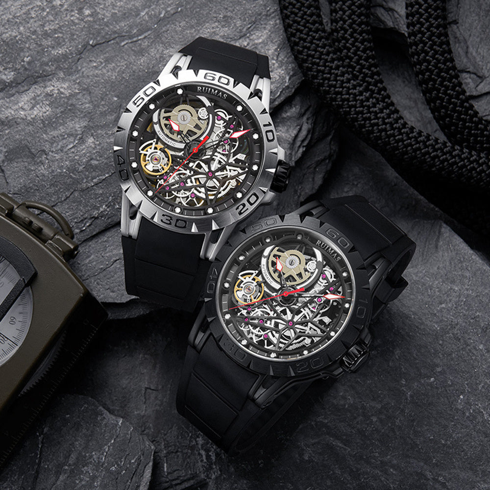 Luminous Mechanical Marvel Stainless Steel Luxury Clothing Accent