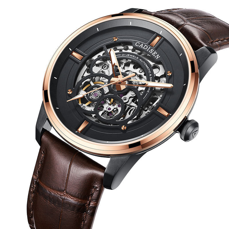 Luminous Sapphire Luxury Stainless Steel Timepiece