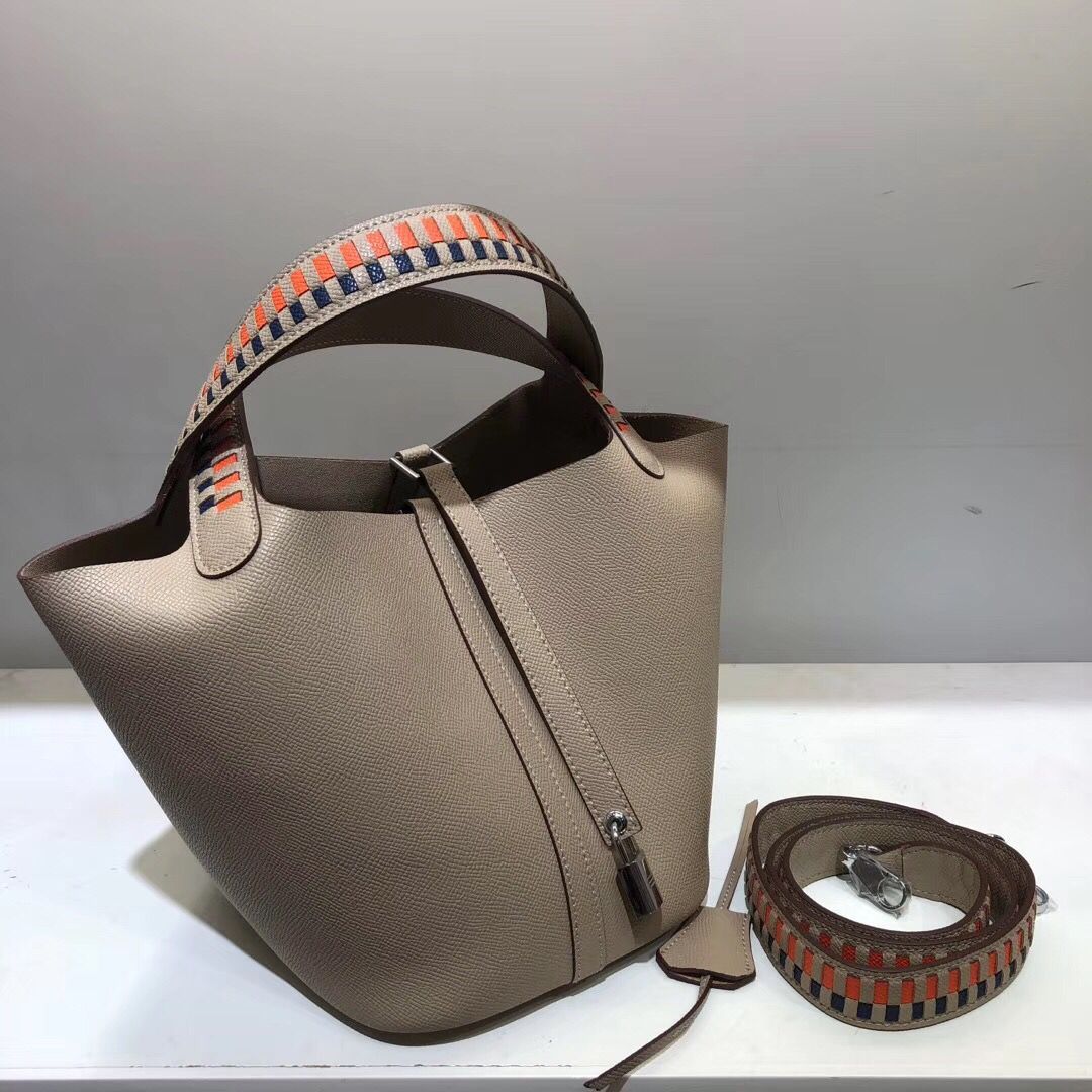 Luxe Leather Shoulder Bag High-End Fashion Online - Grey