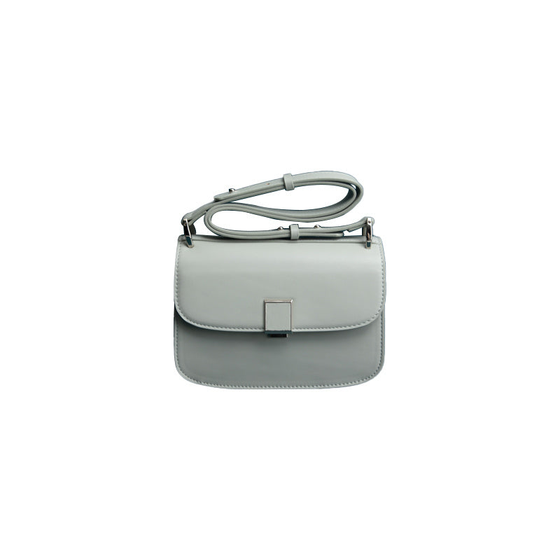 Luxury Cowhide Shoulder Strap Bag High-End Fashion Online - Grey