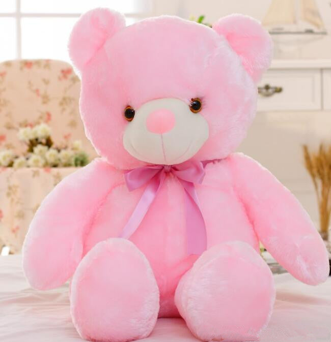Glowing Teddy Bear - Pink 75cm