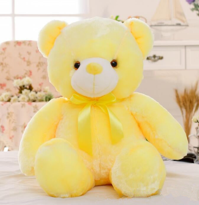 Glowing Teddy Bear - Yellow 75cm