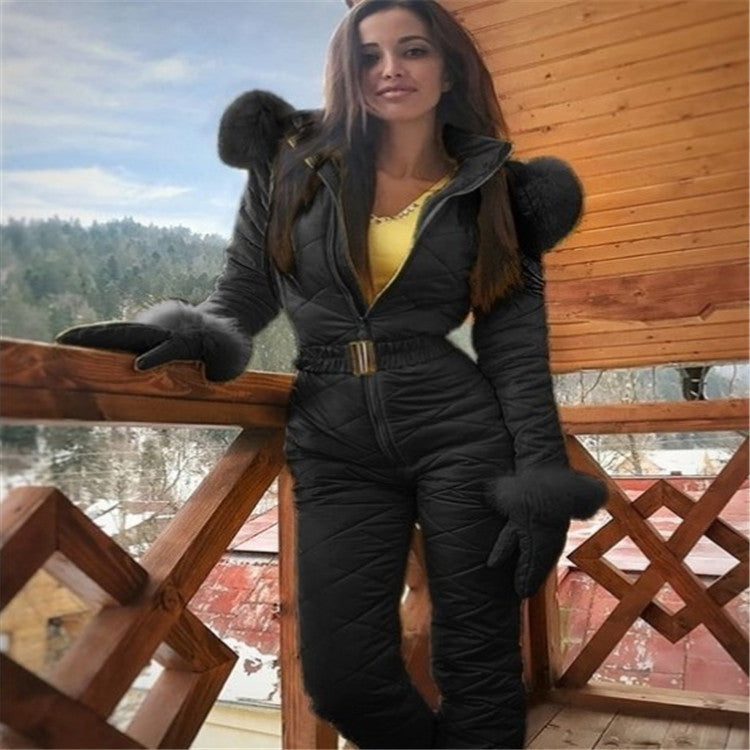 Luxury Ski Suit Sensation High-End Fashion Online - Black / S