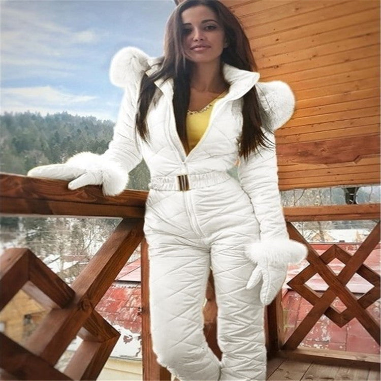 Luxury Ski Suit Sensation High-End Fashion Online - White / S