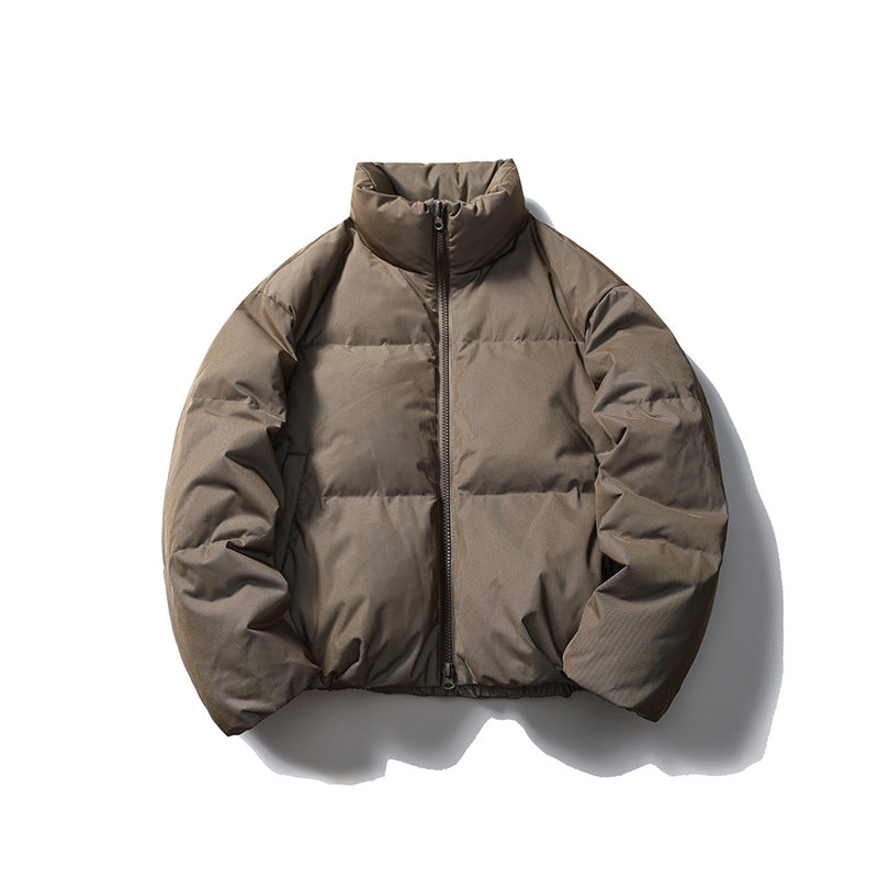 Mechanical Style Winter Down Jacket Women’s White Duck Down Thickened Reflective Coat - 3D Khaki / S