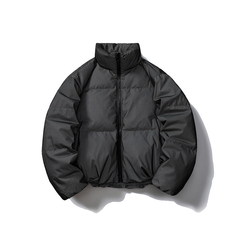 Mechanical Style Winter Down Jacket Women’s White Duck Down Thickened Reflective Coat - 3D Black / S