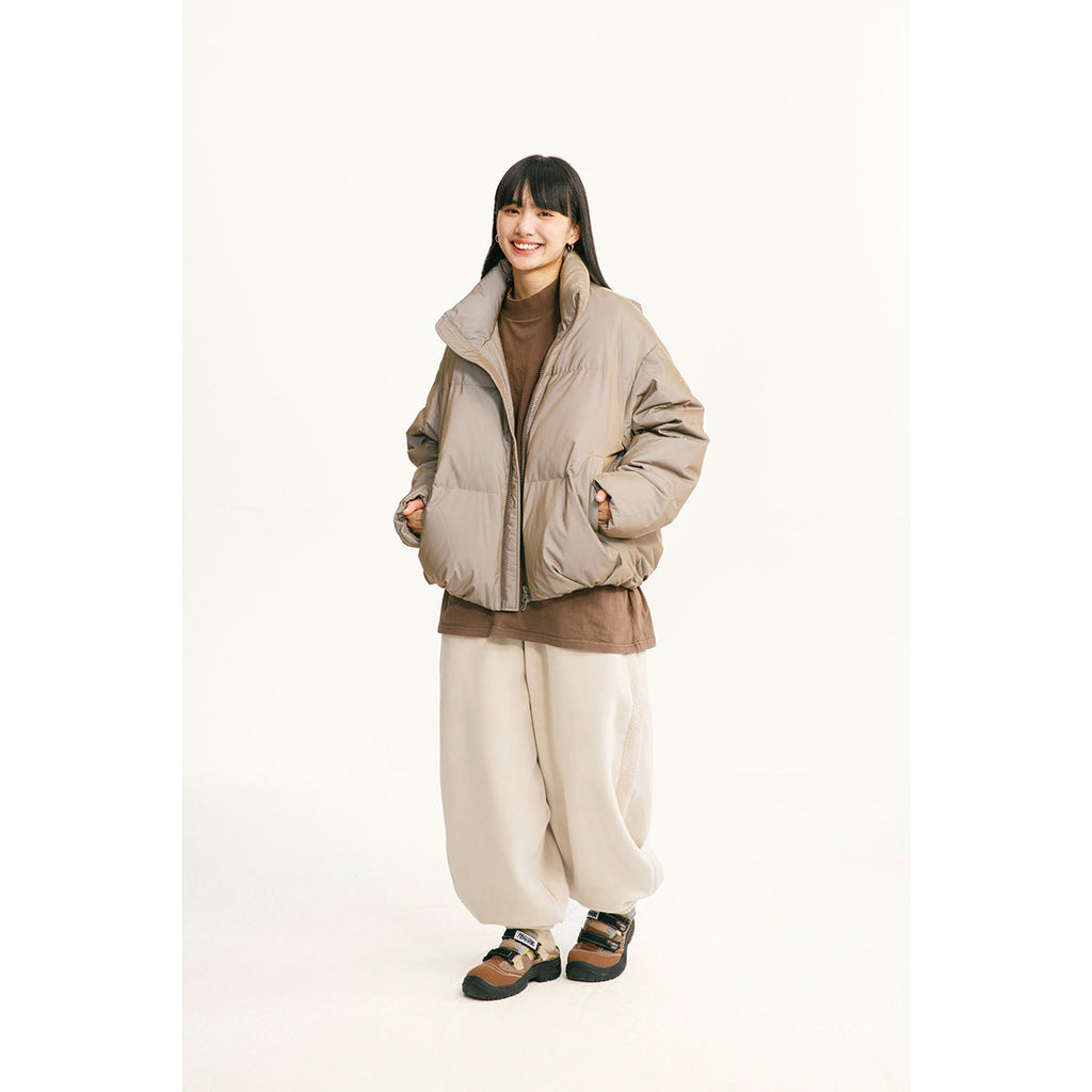 Mechanical Style Winter Down Jacket Women’s White Duck Down Thickened Reflective Coat