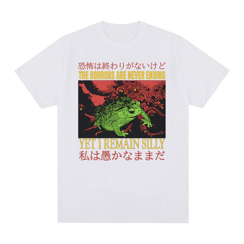 Men’s Casual Loose Printed Short Sleeved Shirt