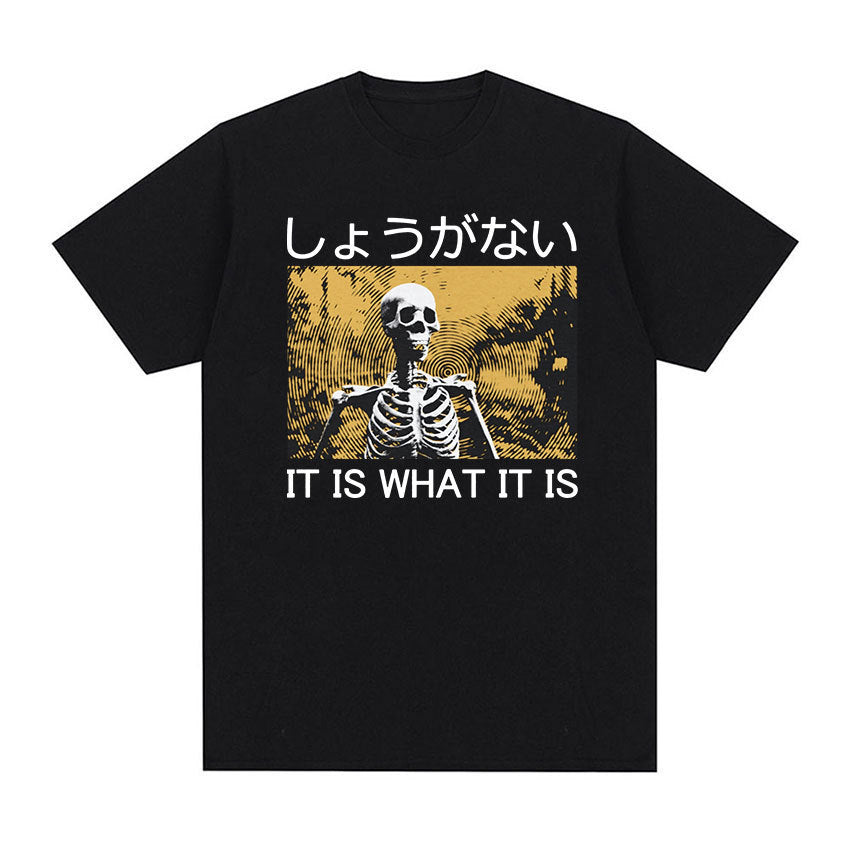 Men’s Casual Loose Printed Short Sleeved Shirt